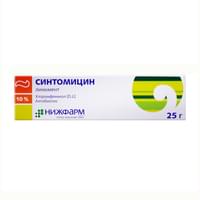 Sintomitsin (Synthomysin) Nijfarm tashqi foydalanish uchun liniment 10%, har biri 25 g (naycha)