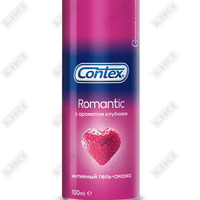 Intim gel moylash vositasi Contex (Konteks) Romantic qulupnay ta'mi bilan 100 ml