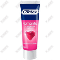 Intim gel moylash vositasi Contex (Konteks) Qulupnay xushbo'yli Romantic 30 ml