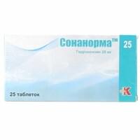 Сонанорма 25 таблетки по 25 мг №25 (1 блистер)
