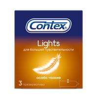 Contex Lights prezervativlari (Konteks Layts) 3 dona.