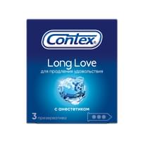 Contex Long Love prezervativlari (Konteks Long Lav) 3 dona.