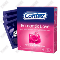 Contex Romantic Love prezervativlari (Konteks Romantik Lov) 3 dona.
