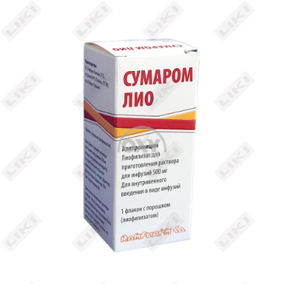 Sumarom Lio liyofilizat infuzion eritma uchun 500 mg (flakon)