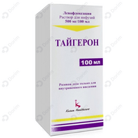 Тайгерон раствор д/инф. 500 мг / 100 мл по 100 мл (флакон)