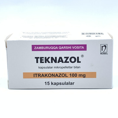 Teknazol  mikropelletli kapsulalar 100 mg №15 (3 blister x 5 kapsula)