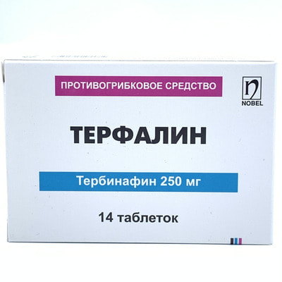 Terfalin tabletkalari 250 mg №14 (1 blister)