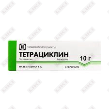 Tetratsiklin (Tetracycline) Tathimfarmaceuticals ko'z malhami 1%, 10 g (naycha)