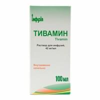 Tivamin infuzion eritmasi 42 mg/ml, 100 ml (shisha)