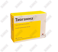 Sotib olish Tiogamma (Thiogamma) plyonka bilan qoplangan planshetlar 600 mg №30 (3 blister х 10 tabletka) Tiogamma (Thiogamma) plyonka bilan qoplangan planshetlar 600 mg №30 (3 blister х 10 tabletka)