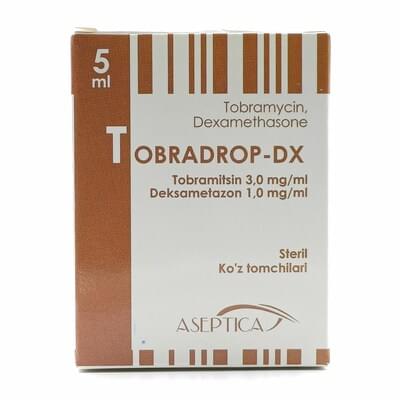 Tobradrop-DX ko'z tomchilari 5 ml (shisha)