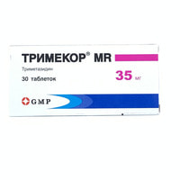 Trimekor MR (Trimecor MR) modifikatsiyalangan chiqarilish tabletkalari 35 mg №30 (3 blister x 10 tabletka)