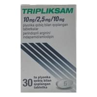 Tripliksam  plyonka bilan qoplangan planshetlar 10 mg / 2,5 mg / 10 mg №30 (idish)