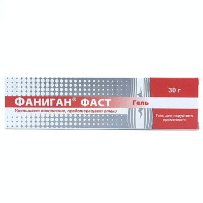 Fanigan Fast  tashqi foydalanish uchun gel, 30 g (naycha)