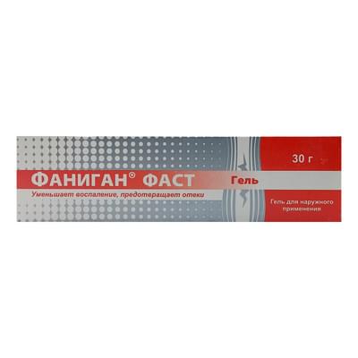 Tashqi foydalanish uchun Fanigan Fast gel 100 g (naycha)