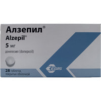 Alzepil tabletkalari 5 mg №28 (2 dona blister x 14 tabletka)