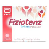 Fiziotens plyonka bilan qoplangan planshetlar 0,4 mg №14 (1 blister)