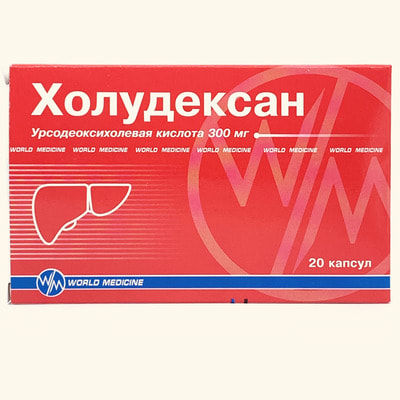 Xoludeksan (Choludexan) kapsulalari 300 mg №20 (2 blister x 10 kapsula)