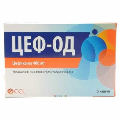 Sef-Od (Cef-Od) kapsulalari 400 mg №5 (1 blister)