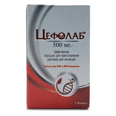 Sefolab in'ektsiya uchun eritma tayyorlash kukuni 500 mg (flakon)