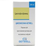 Siklofosfamid-Getvel in'ektsiya uchun eritma tayyorlash kukuni 200 mg (flakon)