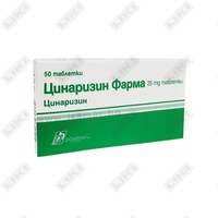 Sotib olish Sinnarizin Farma tabletkalari 25 mg №50 (1 blister) Sinnarizin Farma tabletkalari 25 mg №50 (1 blister)