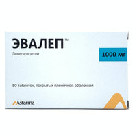 Эвалеп таблетки по 1000 мг №50 (5 блистеров х 10 таблеток)