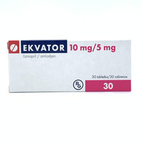 Ekvator  tabletkalari 10 mg / 5 mg №30 (3 blister x 10 tabletka)