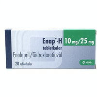 Enap-H  tabletkalari 10 mg / 25 mg №20 (2 blister x 10 tabletka)