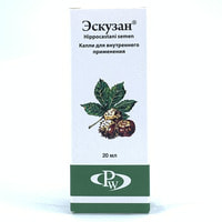 Eskuzan ichki foydalanish uchun tomchilar, 20 ml (shisha)