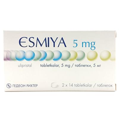 Esmiya  tabletkalari 5 mg №28 (2 blister x 14 tabletka)