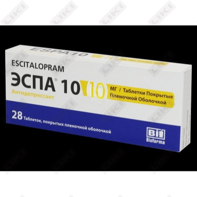 Espa  Biofarma tabletkalari 10 mg plyonka bilan qoplangan №28 (2 blister х 14 tabletka)