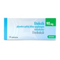 Etoksib  plyonka bilan qoplangan tabletkalar 90 mg №14 (2 blister x 7 tabletka)