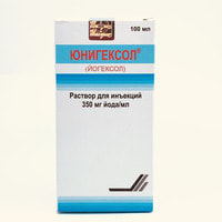 Yunigeksol  in'ektsiya uchun eritma 350 mg yod/ml, 100 ml (flakon)