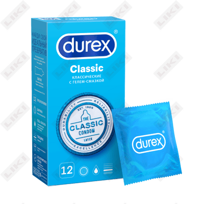Prezervativlar Durex Classic (Dureks Klassik) 12 dona.