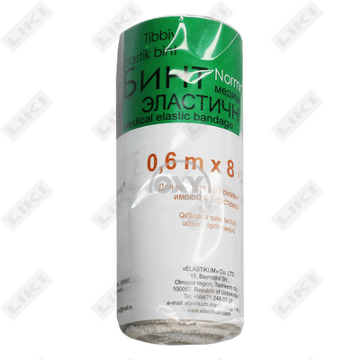 Bandaj elastik tibbiy Elastikum (Elasticum) 8 sm х 0,6 m