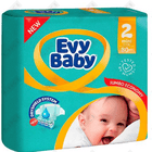 Подгузники Evy Baby Mini размер 2, 80 шт.