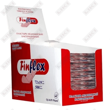 Plastir Finflex (Finfleks) 72 х 19 mm 500 dona.