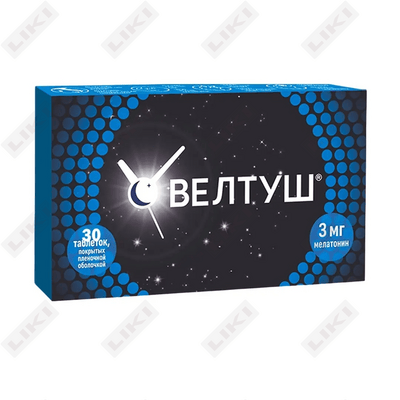 Veltush 3 mg № 30 tabletkalar (3 blister х 10 tabletka)