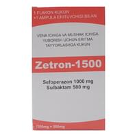 Zetron-1500 D/in kukuni. 500 mg + 1000 mg (shisha)