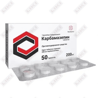 Karbamazepin Navbahor sanoat 200 mg № 50 tabletkalar (5 blister х 10 tabletka)