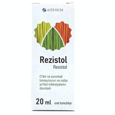 Rezistol tomchilari baqirdi. 20 ml (shisha)