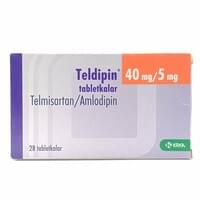 Телдипин таблетки 40 мг + 5 мг №28 (4 блистера х 7 таблеток)