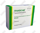 Traneksam eritmasi D/in. 50 mg/ml 5 ml №10 (2 blister х 5 ampula)