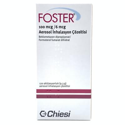 Foster aerozol D / ing. (100 mkg + 6 mkg)/120 dozali doz (inhaler)