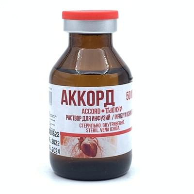 Akkord eritmasi D / inf. har biri 50 ml (shisha)