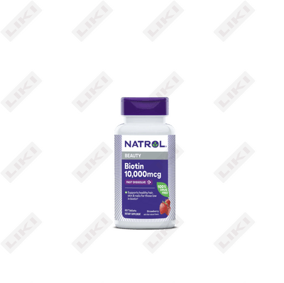 Natrol biotin tabletkalari 10000 mkg №60