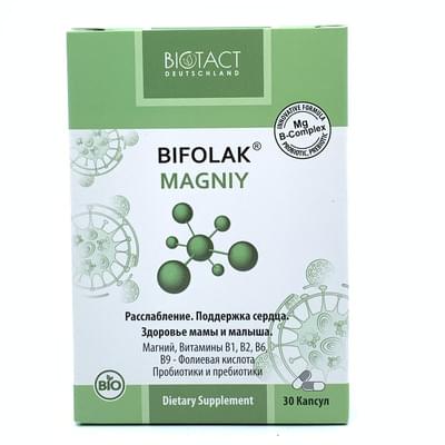 Bifolak magniy kapsulalari № 30 (3 blister x 10 kapsula)