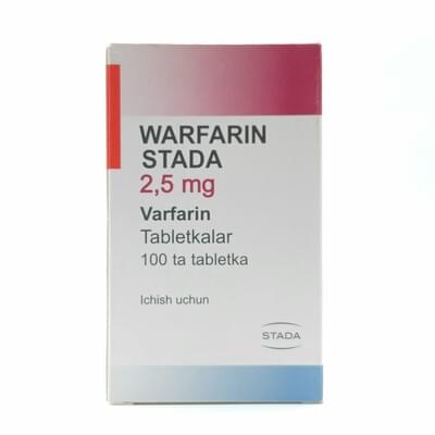 Варфарин Никомед таблетки по 2,5 мг №100 (флакон)