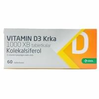 Витамин D3 Крка таблетки по 1000 МЕ №60 (6 блистеров х 10 таблеток)
